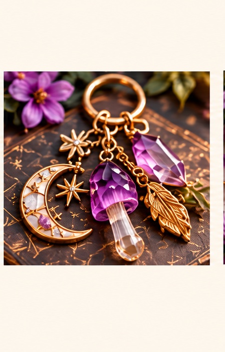 Enchanted Mushroom Keychain